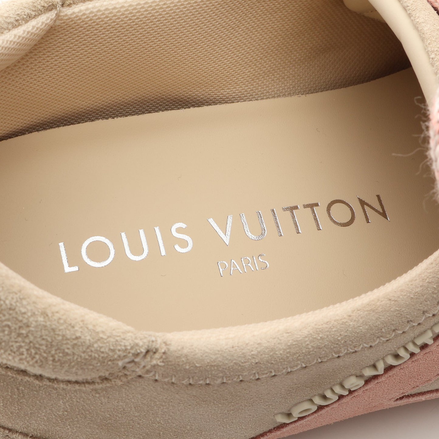 LV スニーカリーナ スニーカー スエード ベージュ ピンク ルイヴィトン