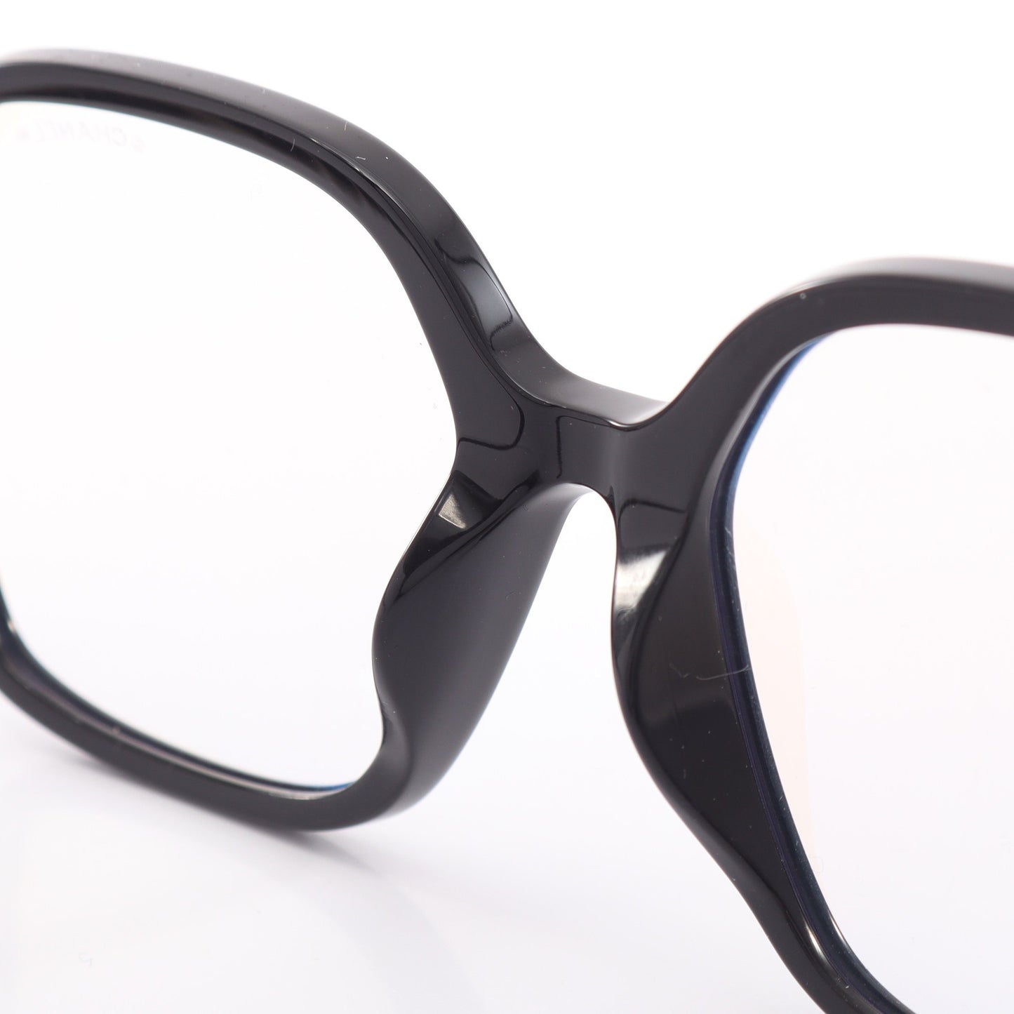 ココマーク ブルーライトカット サングラス レザー ブラック ゴールド シャネル