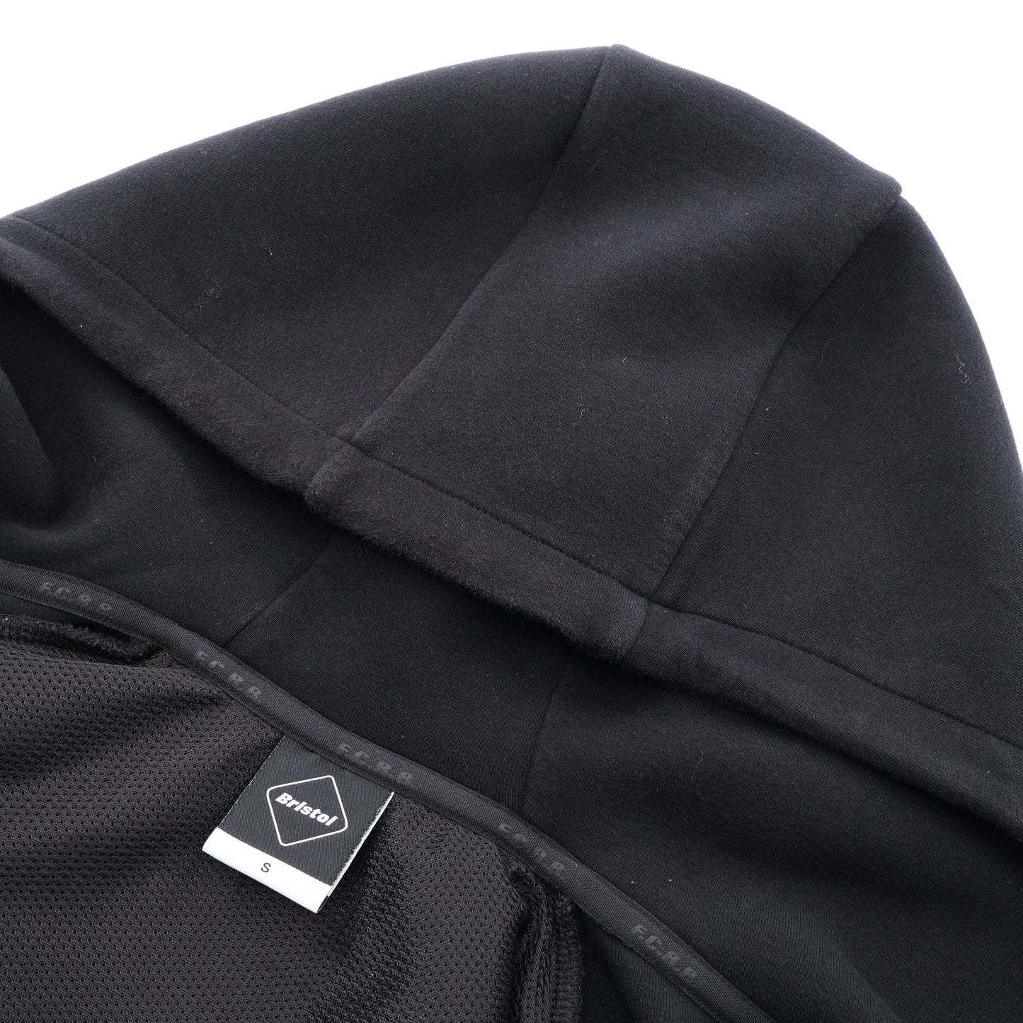 TECH KNIT HOODIE ジップアップパーカー コットン ブラック エフシーレアルブリストル