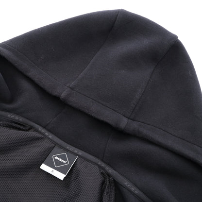 TECH KNIT HOODIE ジップアップパーカー コットン ブラック エフシーレアルブリストル