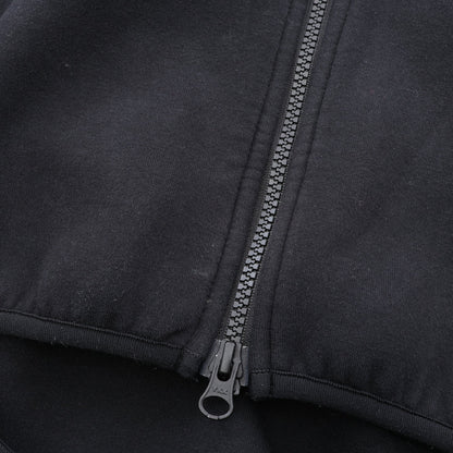 TECH KNIT HOODIE ジップアップパーカー コットン ブラック エフシーレアルブリストル