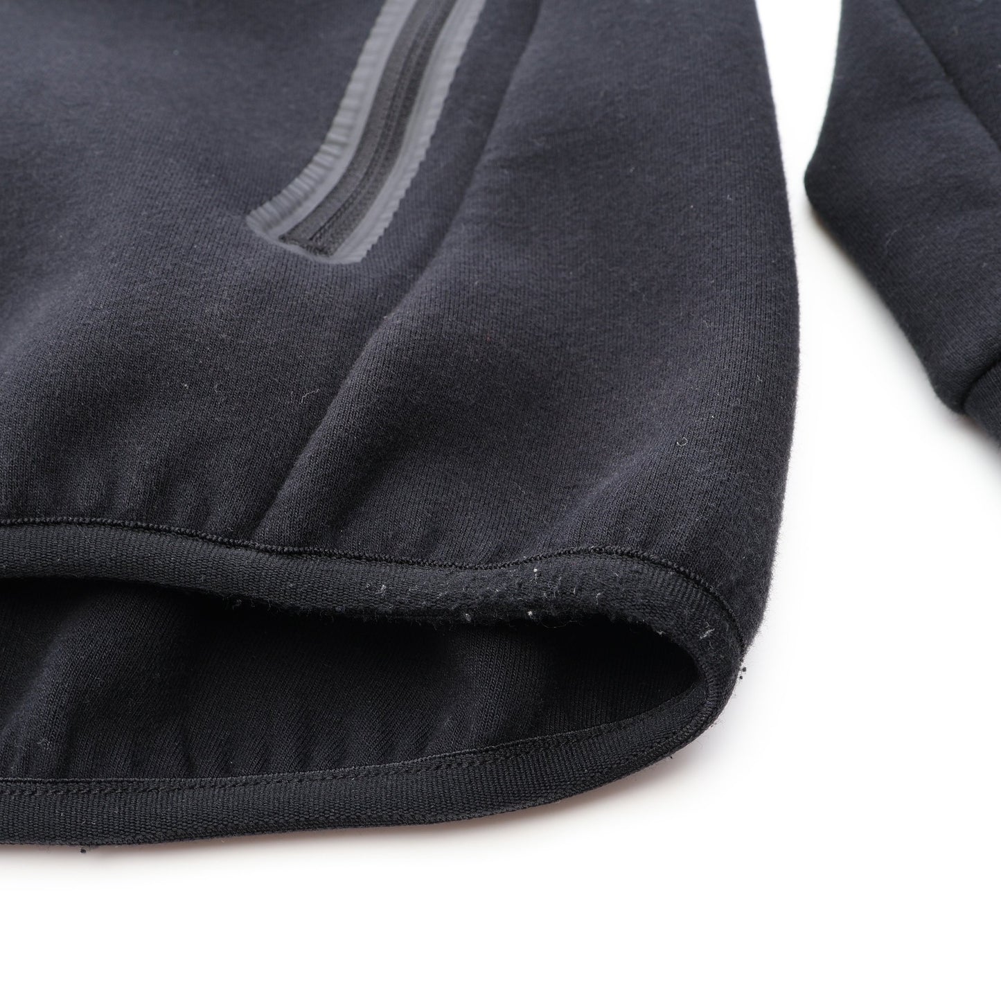 TECH KNIT HOODIE ジップアップパーカー コットン ブラック エフシーレアルブリストル
