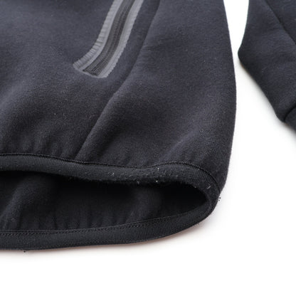 TECH KNIT HOODIE ジップアップパーカー コットン ブラック エフシーレアルブリストル