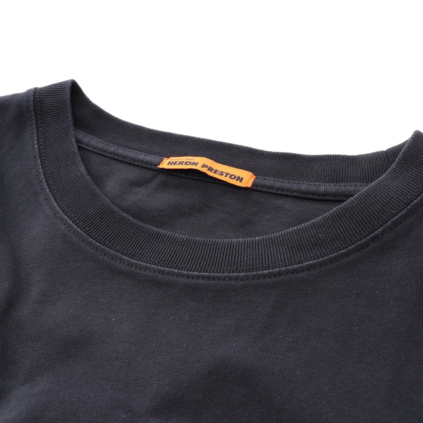 NASA刺繍 長袖Tシャツ コットン ブラック ヘロンプレストン