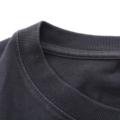 NASA刺繍 長袖Tシャツ コットン ブラック ヘロンプレストン