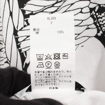 バックプリント ワッペン 長袖Tシャツ コットン ホワイト キディル