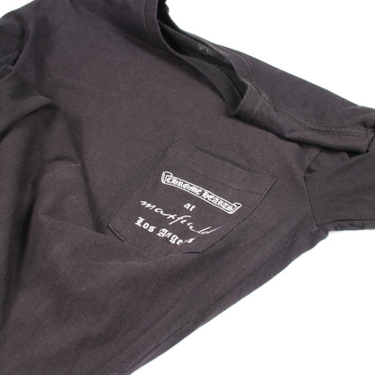 ダガー バックプリント ポケット付き 長袖Tシャツ コットン ブラック クロムハーツ