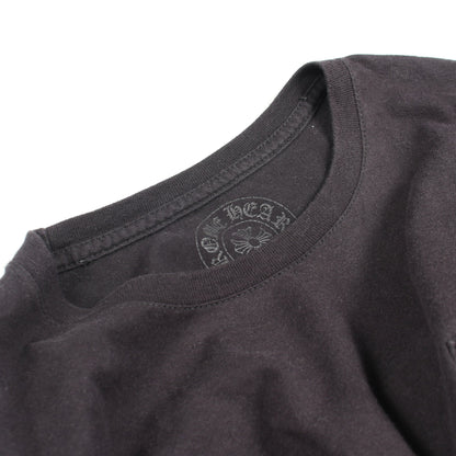ダガー バックプリント ポケット付き 長袖Tシャツ コットン ブラック クロムハーツ