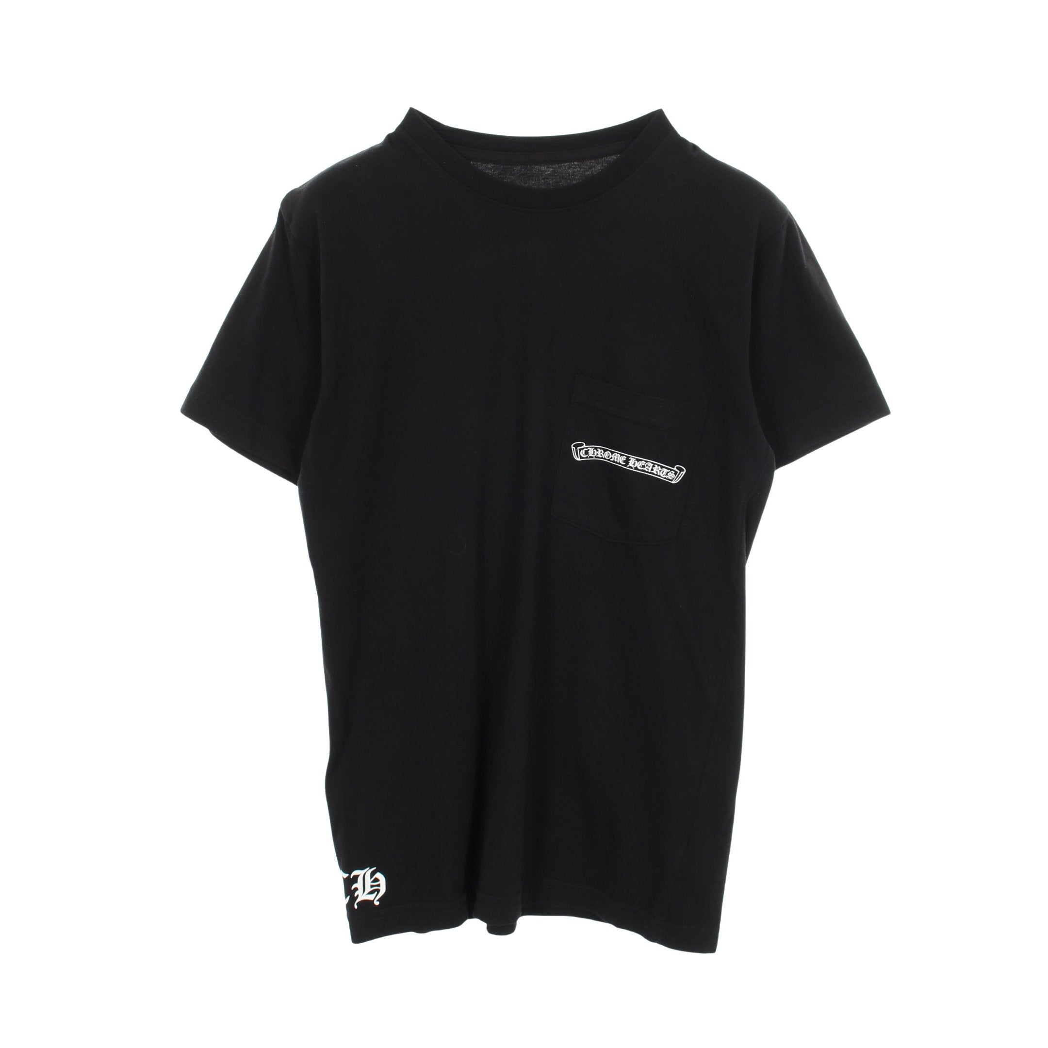 アーチロゴ バックプリント ポケット付き 半袖Tシャツ コットン