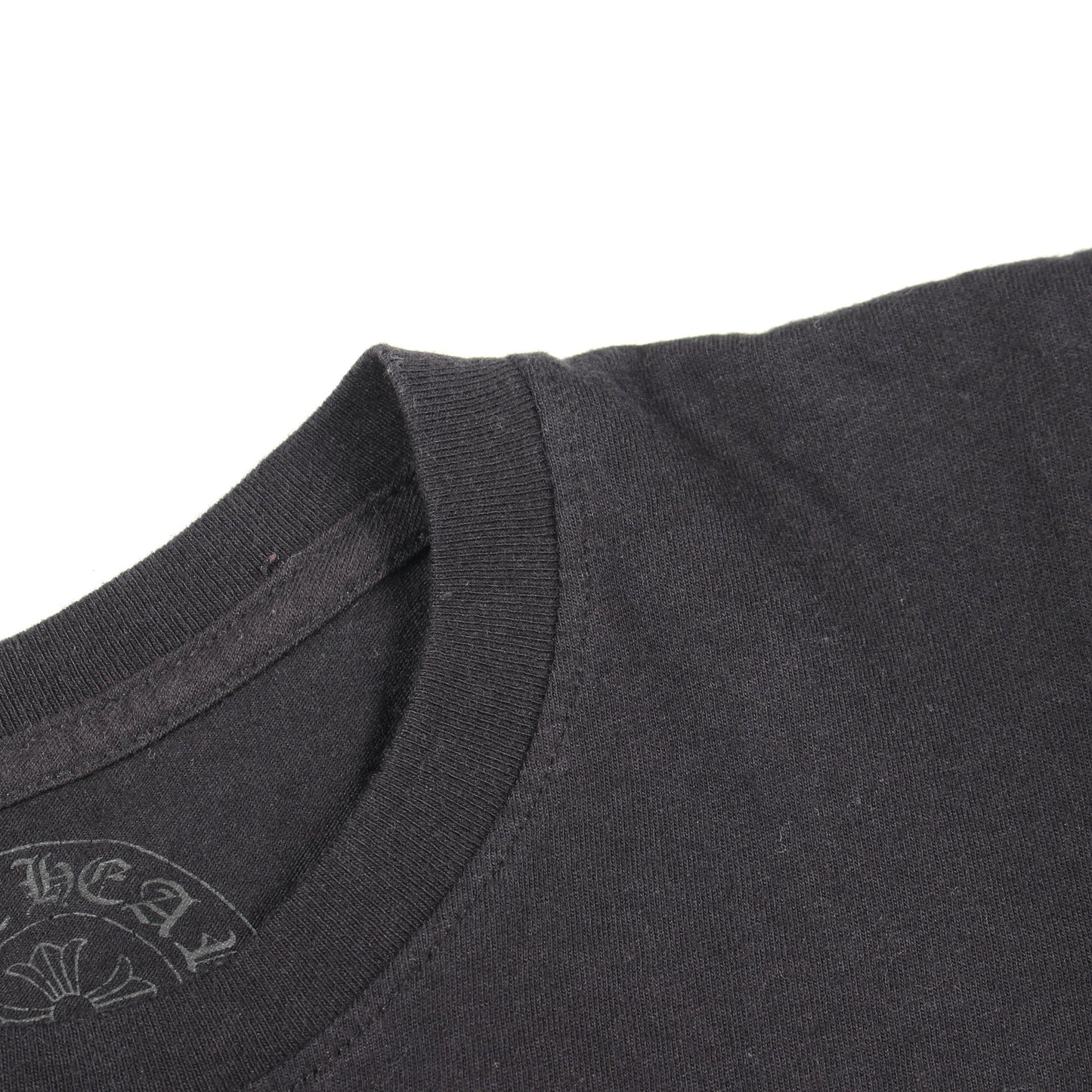 アーチロゴ バックプリント ポケット付き 半袖Tシャツ コットン ブラック クロムハーツ