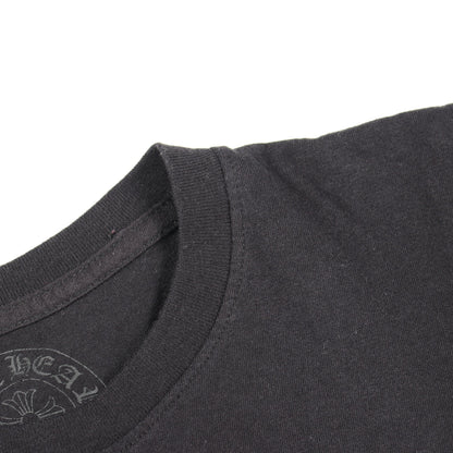 アーチロゴ バックプリント ポケット付き 半袖Tシャツ コットン ブラック クロムハーツ