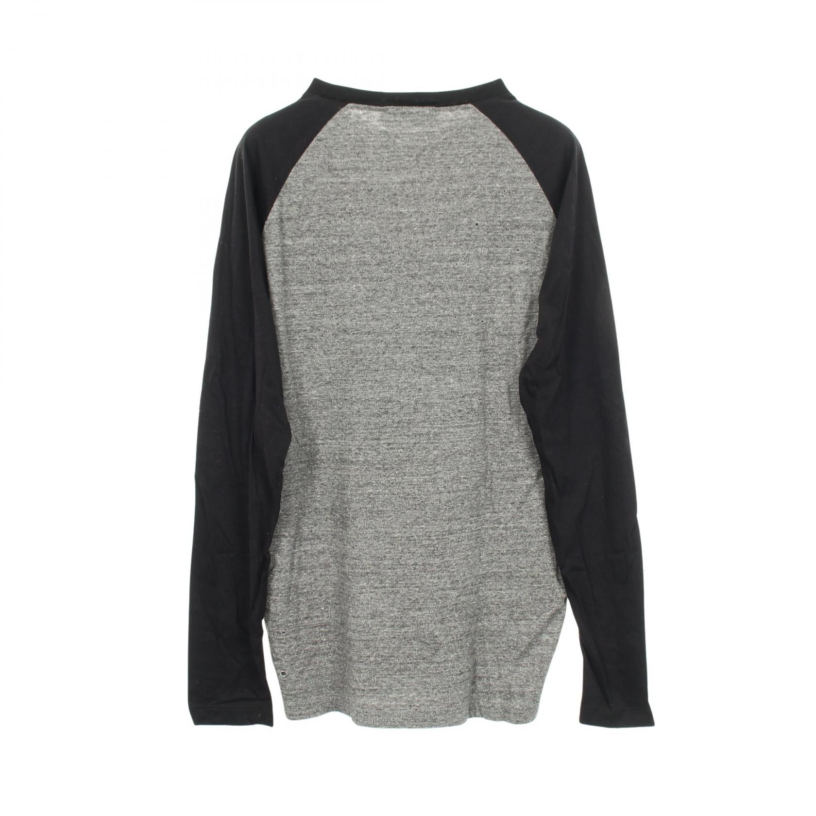 Caten Twins ラグランスリーブ ダメージ加工 長袖Tシャツ コットン グレー ブラック ディースクエアード トップス DSQUARED2
