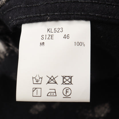 Anarchy Denim Jacket デニムジャケット コットン ブラック ホワイト キディル