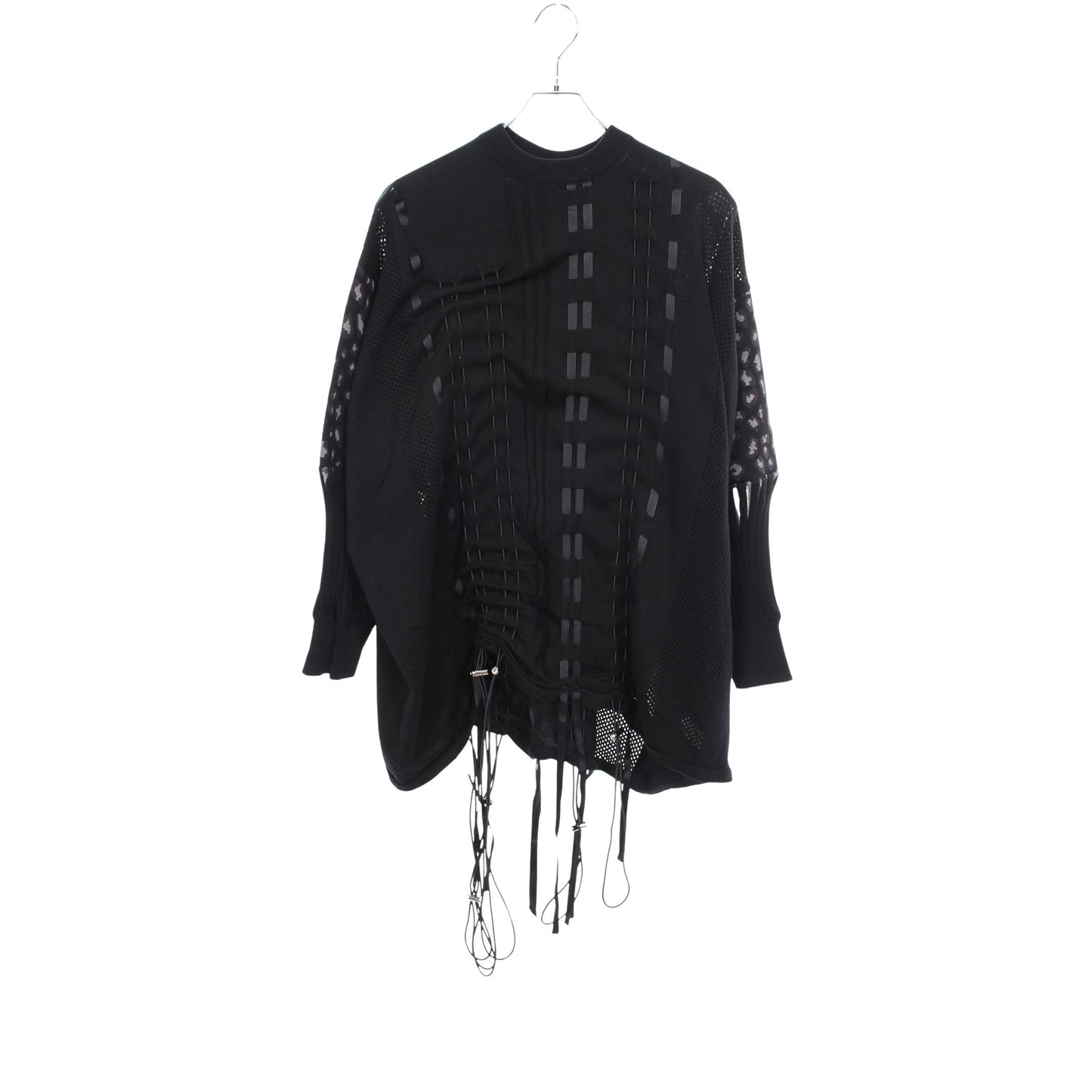 KIDILL × rurumu Drawcord Knit Pullover ニット コットン ブラック キディル