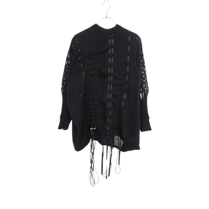 KIDILL × rurumu Drawcord Knit Pullover ニット コットン ブラック キディル