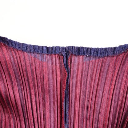 プリーツ カーディガン ネイビー パープル プリーツプリーズ トップス PLEATS PLEASE