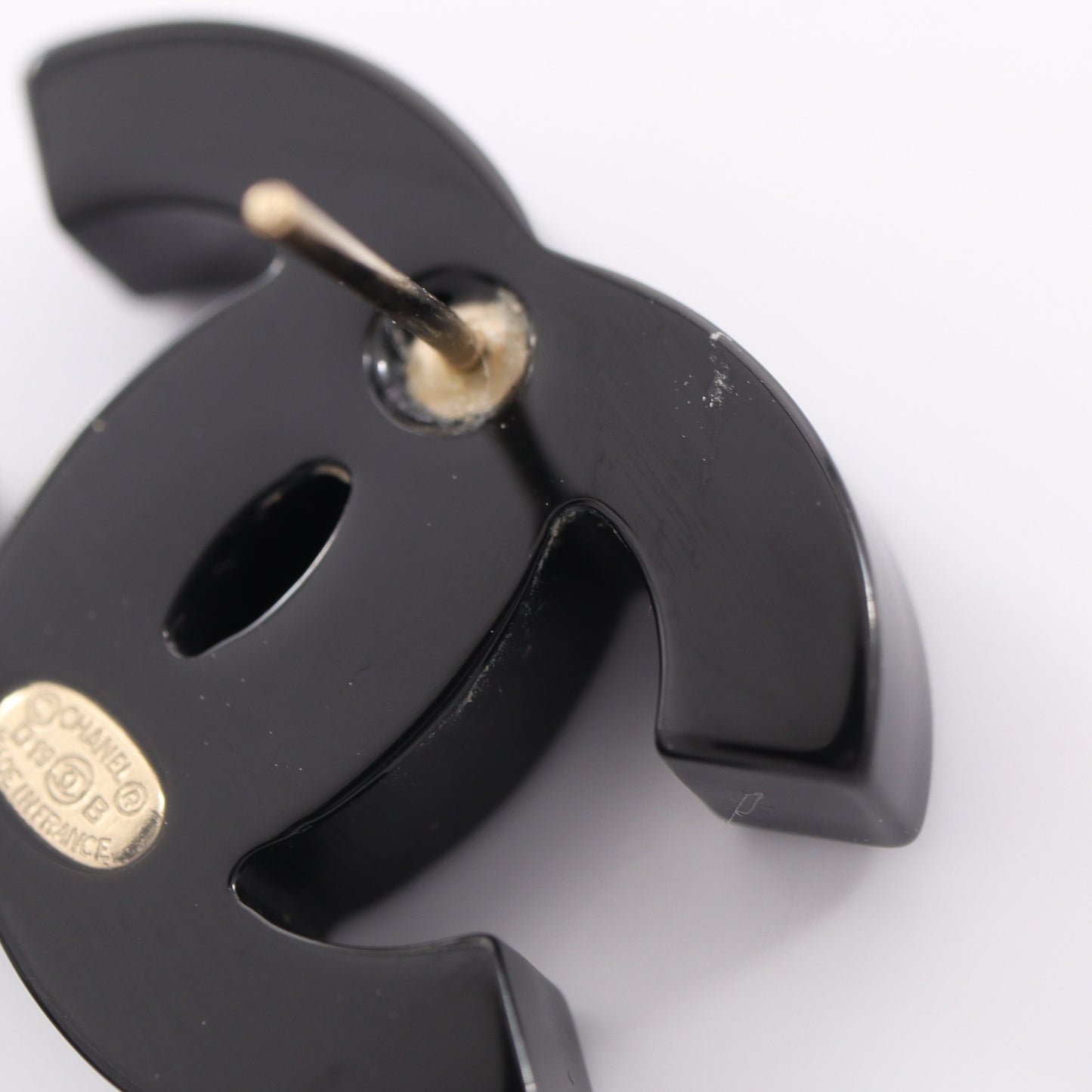 ココマーク ピアス ラインストーン ブラック D19B シャネル アクセサリー CHANEL