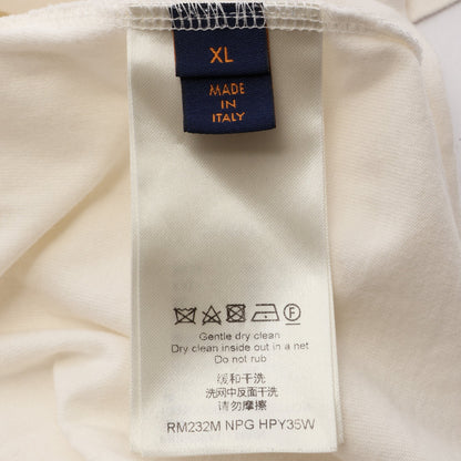 エンブロイダード ビーズコットン 半袖Tシャツ コットン ホワイト ルイヴィトン
