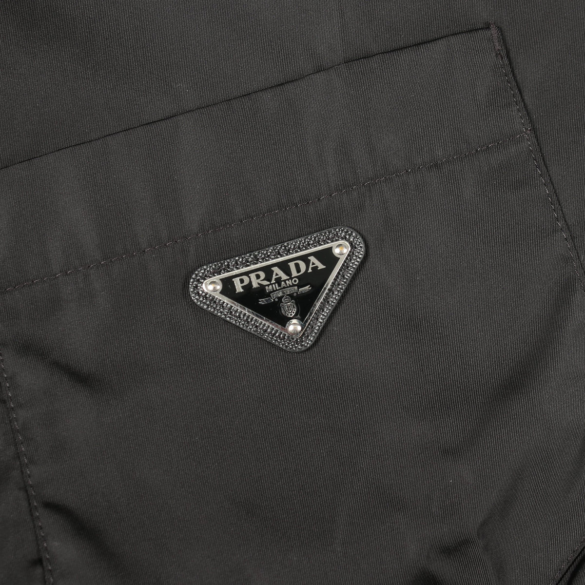 Re-Nylon 半袖 シャツ ナイロン ブラック プラダ トップス PRADA