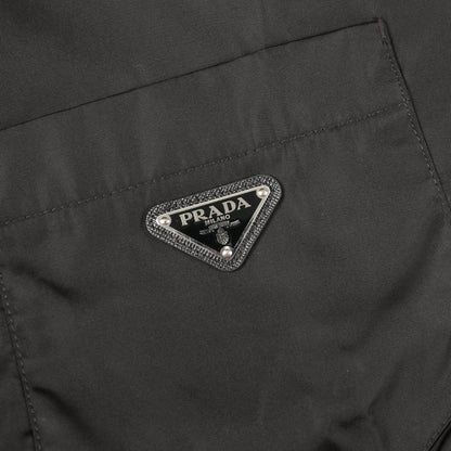 Re-Nylon 半袖 シャツ ナイロン ブラック プラダ トップス PRADA