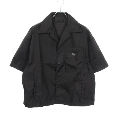 Re-Nylon 半袖 シャツ ナイロン ブラック プラダ トップス PRADA