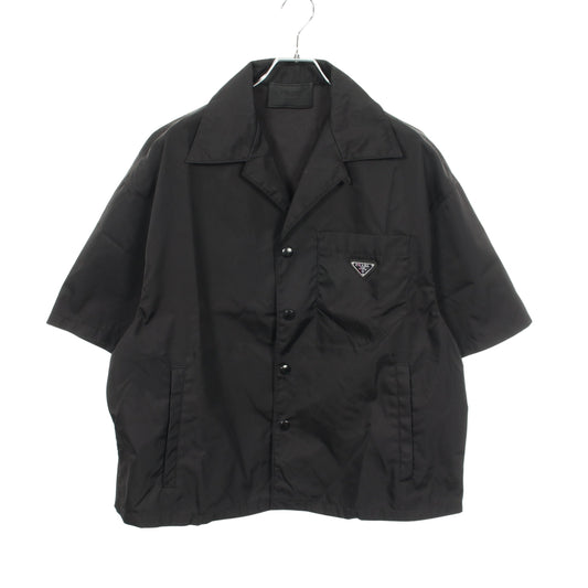 Re-Nylon 半袖 シャツ ナイロン ブラック プラダ トップス PRADA