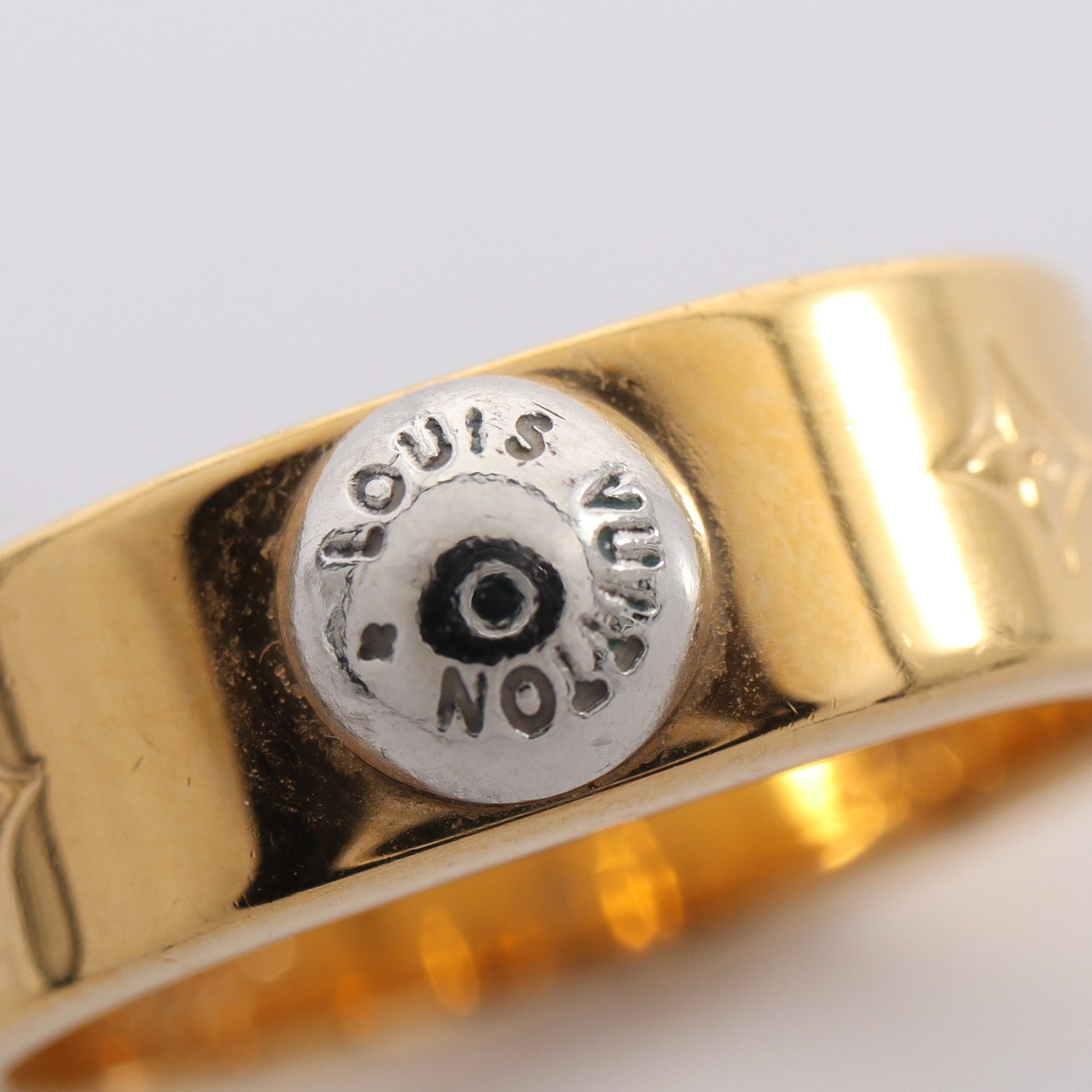 リング ナノグラム リング 指輪 GP ゴールド シルバー ルイヴィトン アクセサリー LOUIS VUITTON