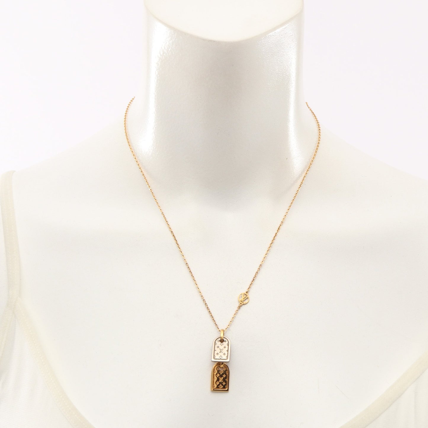 ナノグラム ネックレス GP ゴールド シルバー ルイヴィトン アクセサリー LOUIS VUITTON