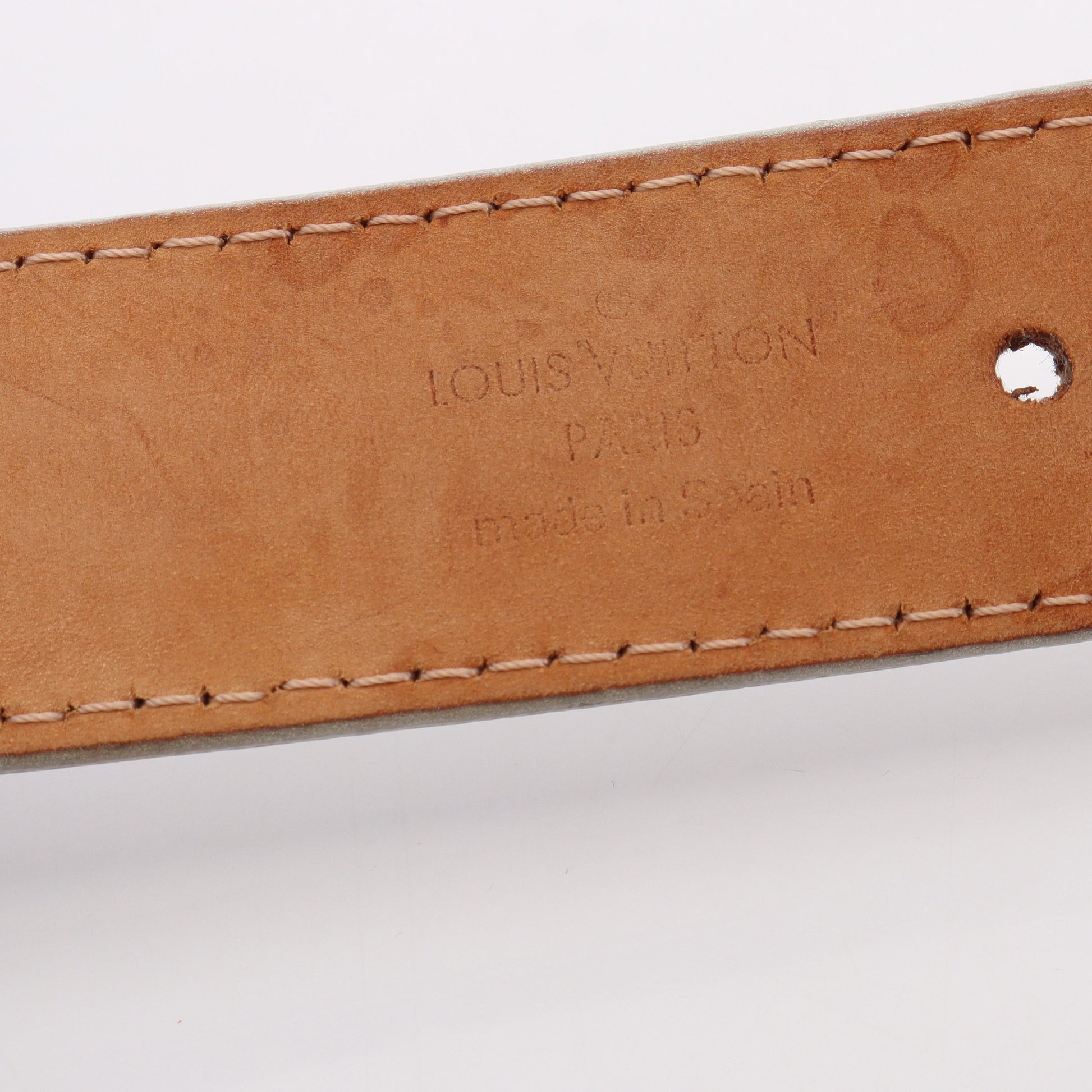 ノマド サンチュール パンチング ベルト レザー シルバー ルイヴィトン 財布・小物 LOUIS VUITTON