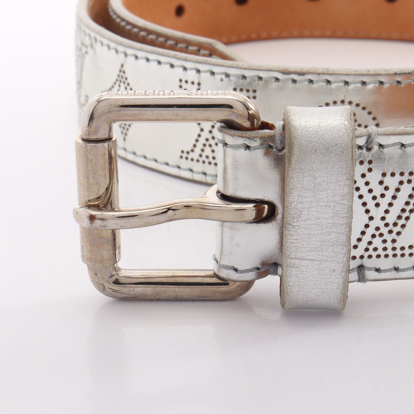 ノマド サンチュール パンチング ベルト レザー シルバー ルイヴィトン 財布・小物 LOUIS VUITTON