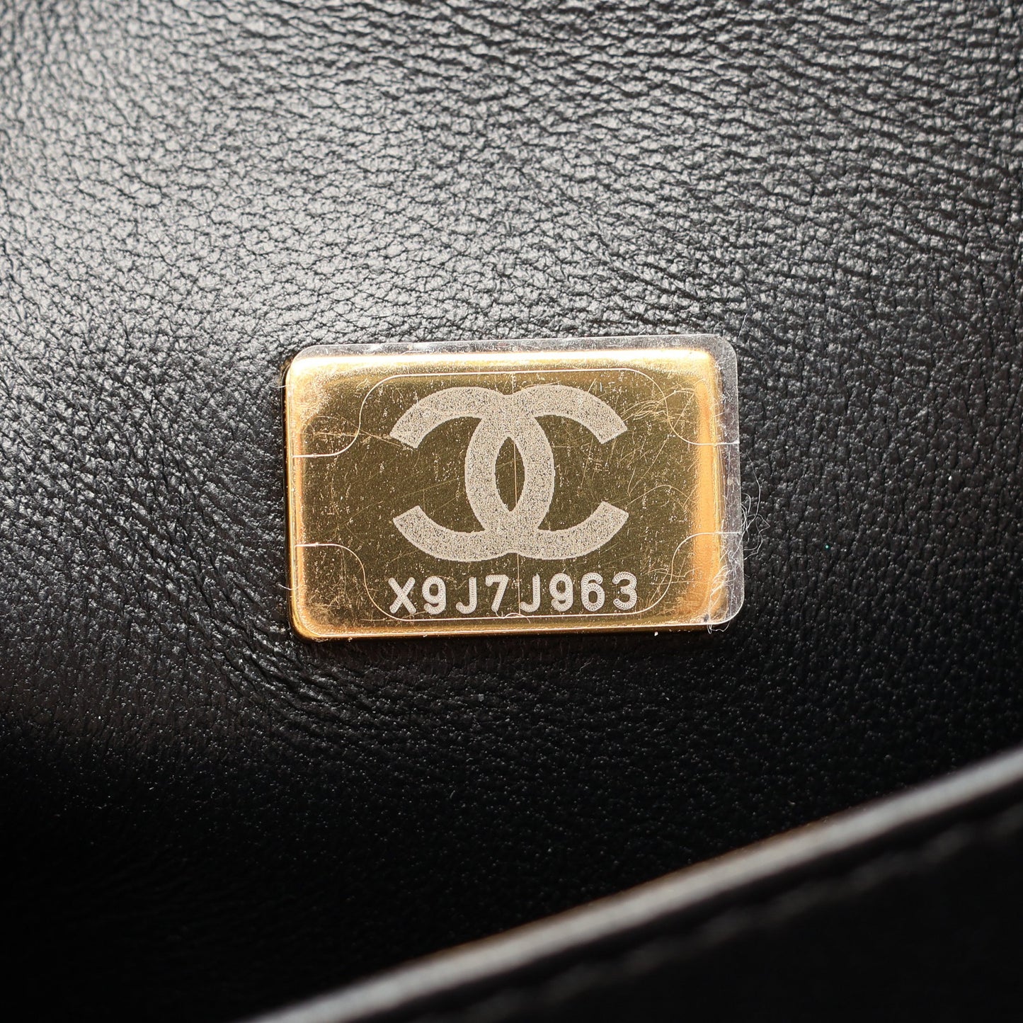 マトラッセ トップハンドル 2WAY チェーンショルダーバッグ レザー ブラック ゴールド金具 シャネル