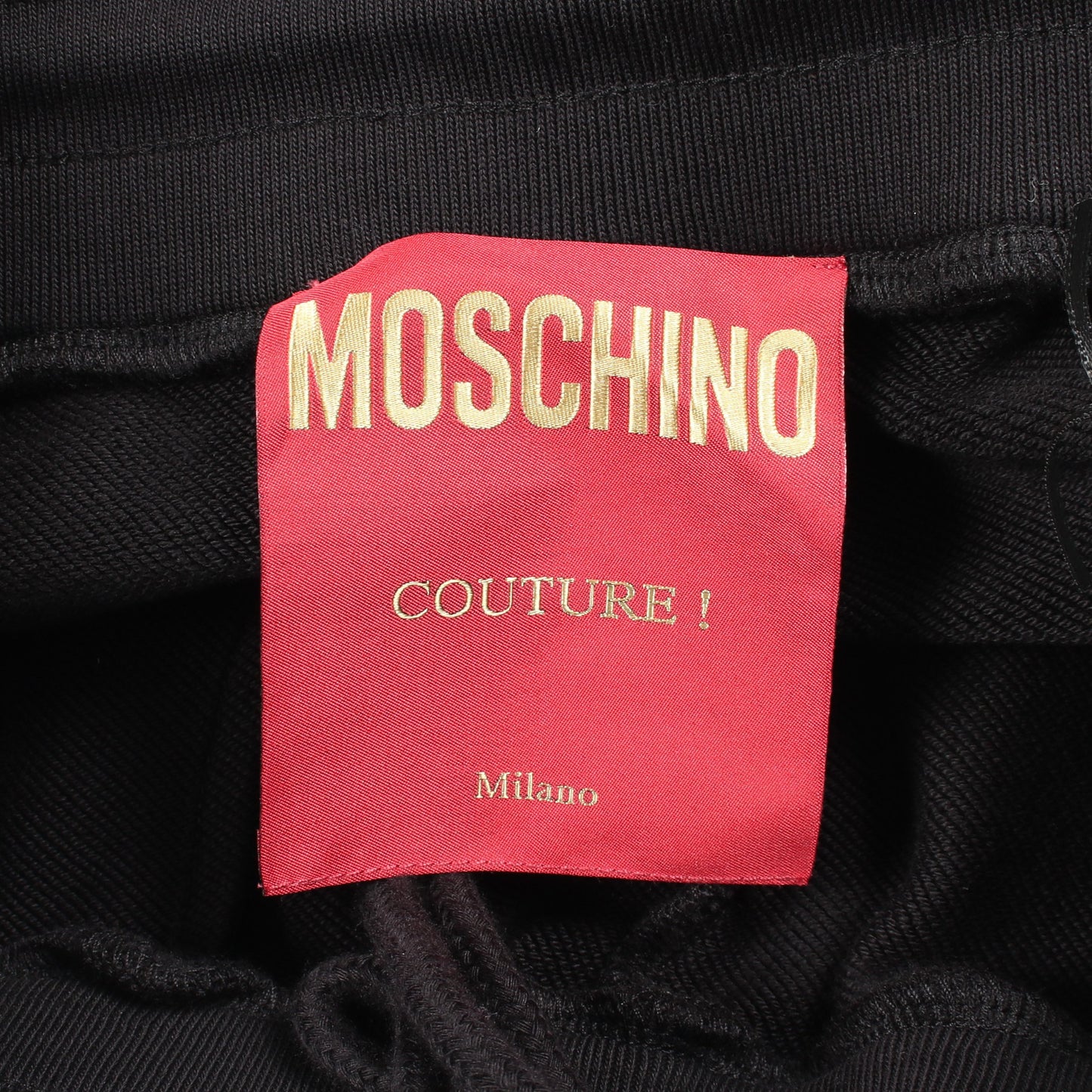 MOSCHINO × Puzzle Bobble ショート スウェットパンツ コットン ブラック モスキーノ