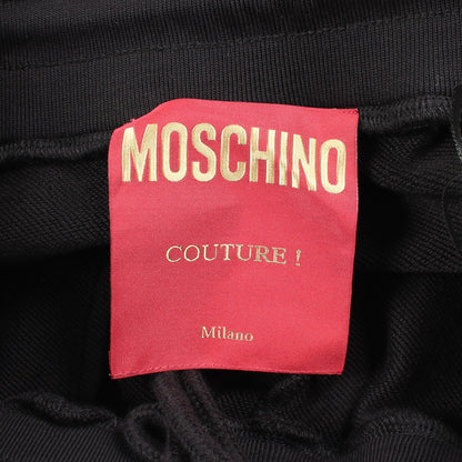 MOSCHINO × Puzzle Bobble ショート スウェットパンツ コットン ブラック モスキーノ