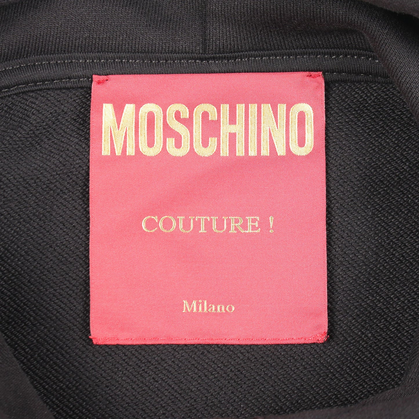 MOSCHINO × Puzzle Bobble フレンチスリーブ プルオーバーパーカー コットン ブラック モスキーノ