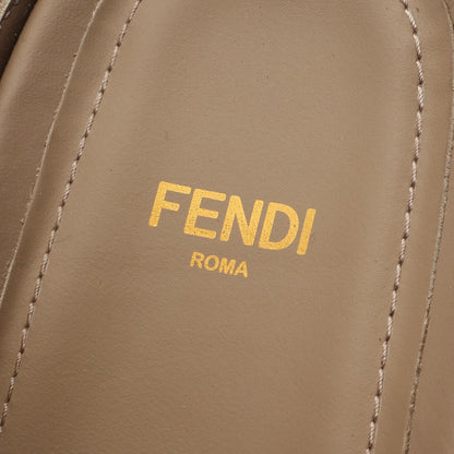 Fendi Feel FF柄 ミュール サンダル ファブリック スエード ベージュ フェンディ