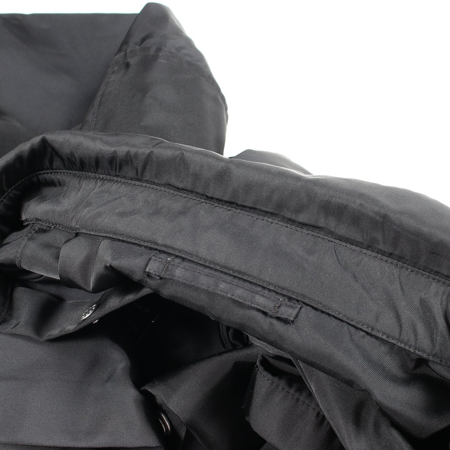Re-Nylon シャツ ジャケット ナイロン ブラック プラダ