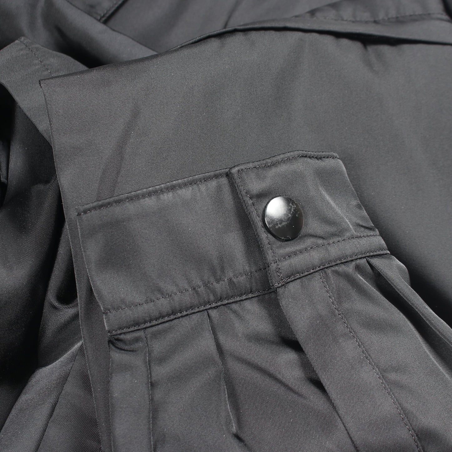 Re-Nylon シャツ ジャケット ナイロン ブラック プラダ