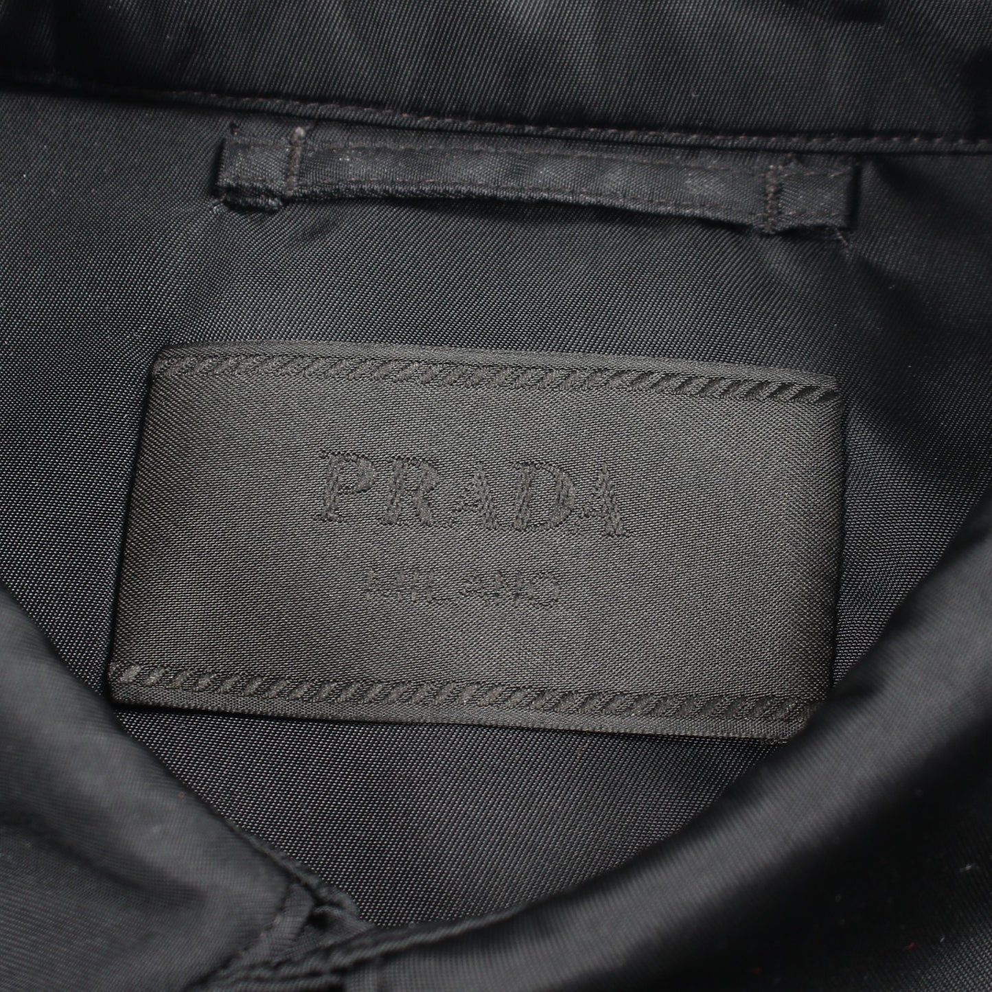 Re-Nylon シャツ ジャケット ナイロン ブラック プラダ