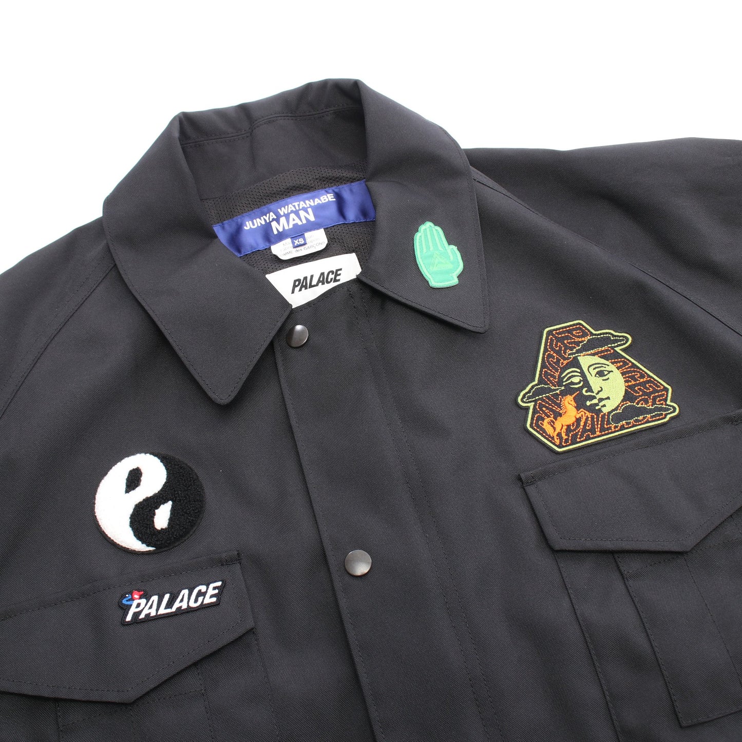 JUNYA WATANABE COMME des GARCONS MAN × PALACE W-NAME ワッペン ジャケット ブラック ジュンヤワタナベコムデギャルソンマン
