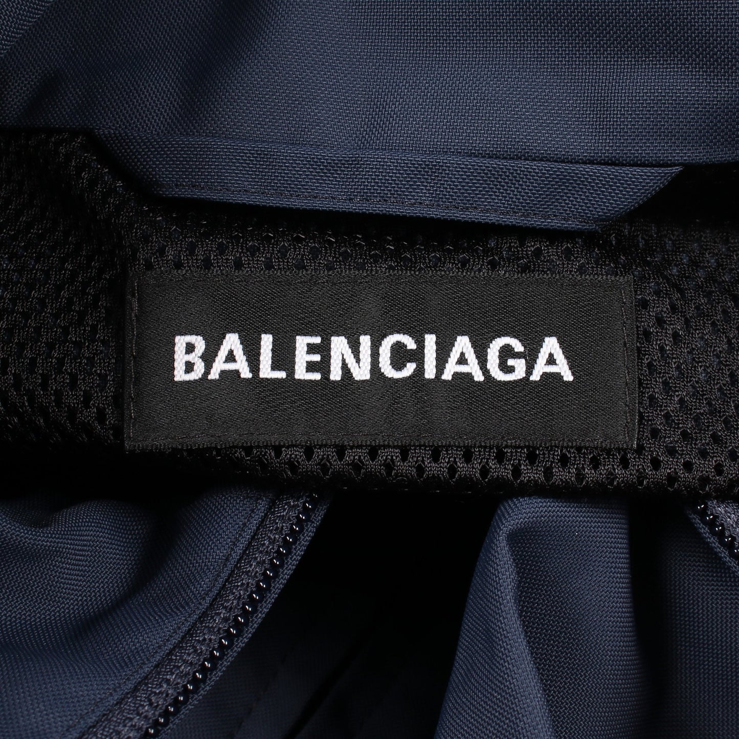 バックロゴ刺繍 ナイロンジャケット ナイロン ネイビー バレンシアガ アウター BALENCIAGA
