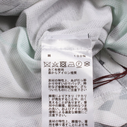 PUZZLE VEGETAL ポロシャツ コットン ホワイト グレー ライトグリーン エルメス トップス HERMES