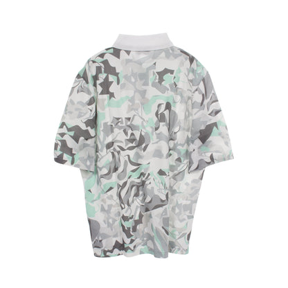 PUZZLE VEGETAL ポロシャツ コットン ホワイト グレー ライトグリーン エルメス トップス HERMES