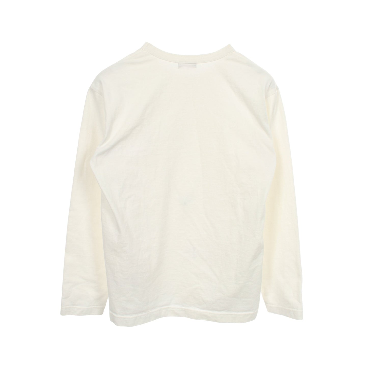 スプリットロゴ 長袖Tシャツ コットン ホワイト コムデギャルソンオム トップス COMME des GARCONS HOMME