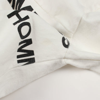 スプリットロゴ 長袖Tシャツ コットン ホワイト コムデギャルソンオム トップス COMME des GARCONS HOMME