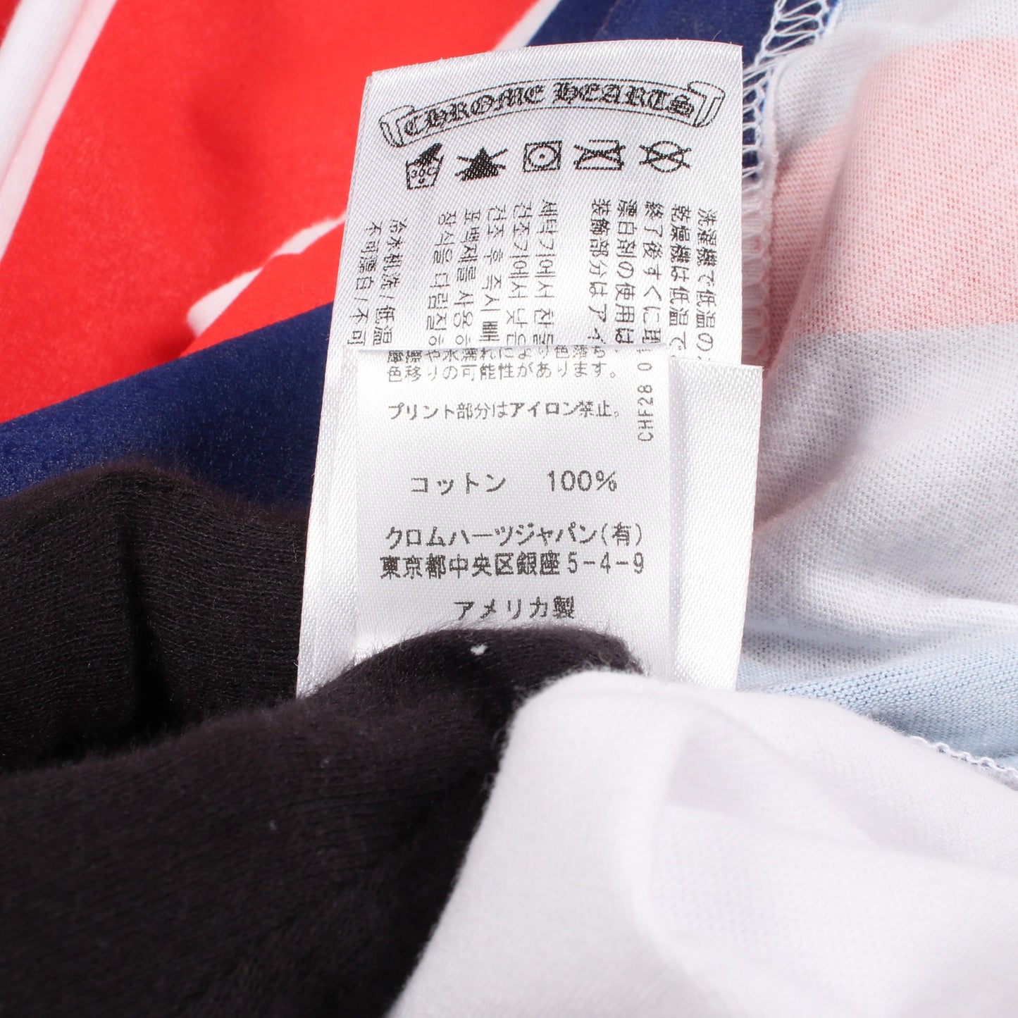PETE PUNK ユニオンジャック 半袖Tシャツ コットン ブルー レッド ホワイト クロムハーツ