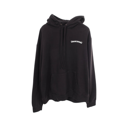 バックプリント 裏起毛 ラスベガス限定 プルオーバーパーカー コットン ブラック クロムハーツ トップス Chrome Hearts