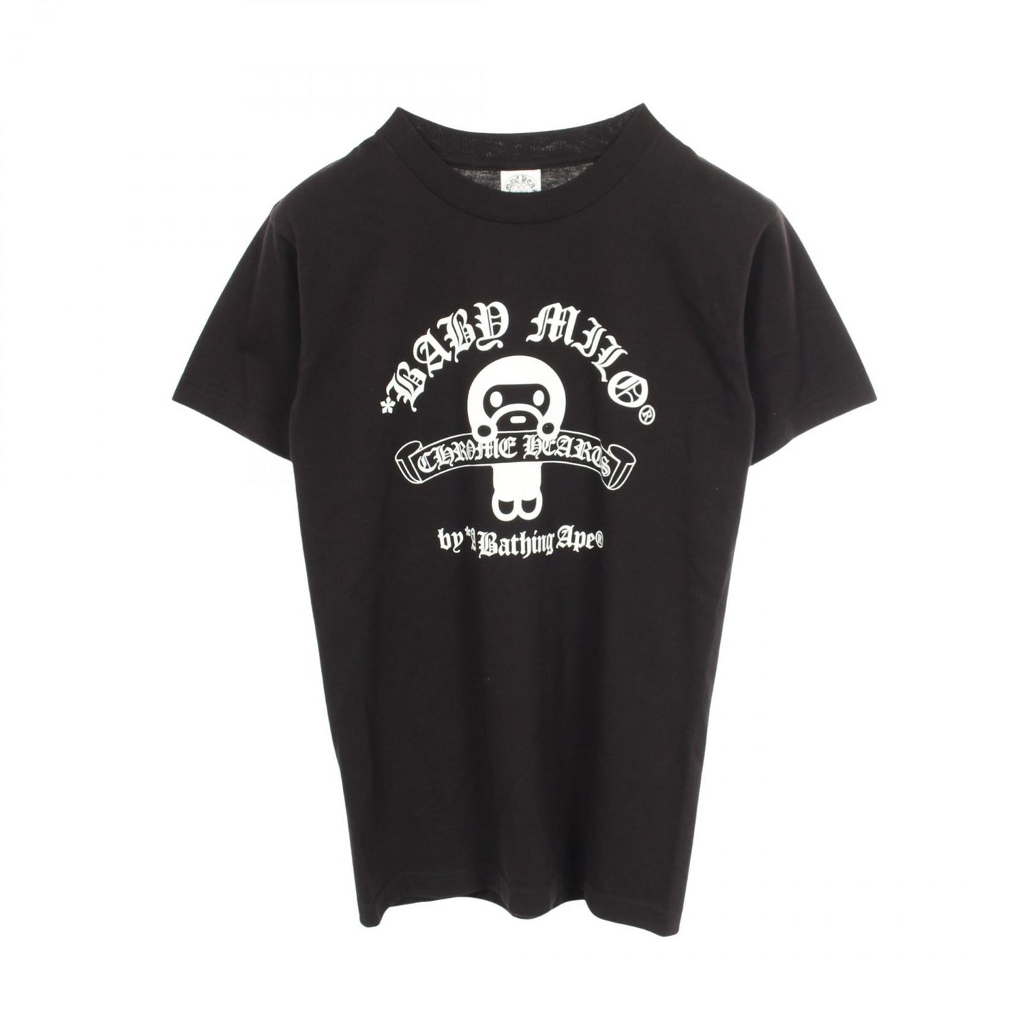 CHROME HEARTS × A BATHING APE BABY MILO 半袖Tシャツ コットン ブラック クロムハーツ