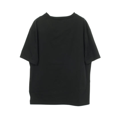 Vネック 切替 半袖Tシャツ コットン ブラック プラダ トップス PRADA