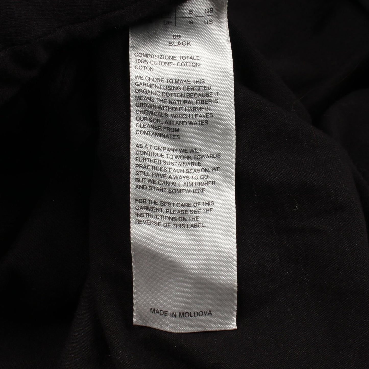 パーカー/スウェット プルオーバーパーカー コットン ブラック リックオウエンスダークシャドウ トップス Rick Owens DRKSHDW