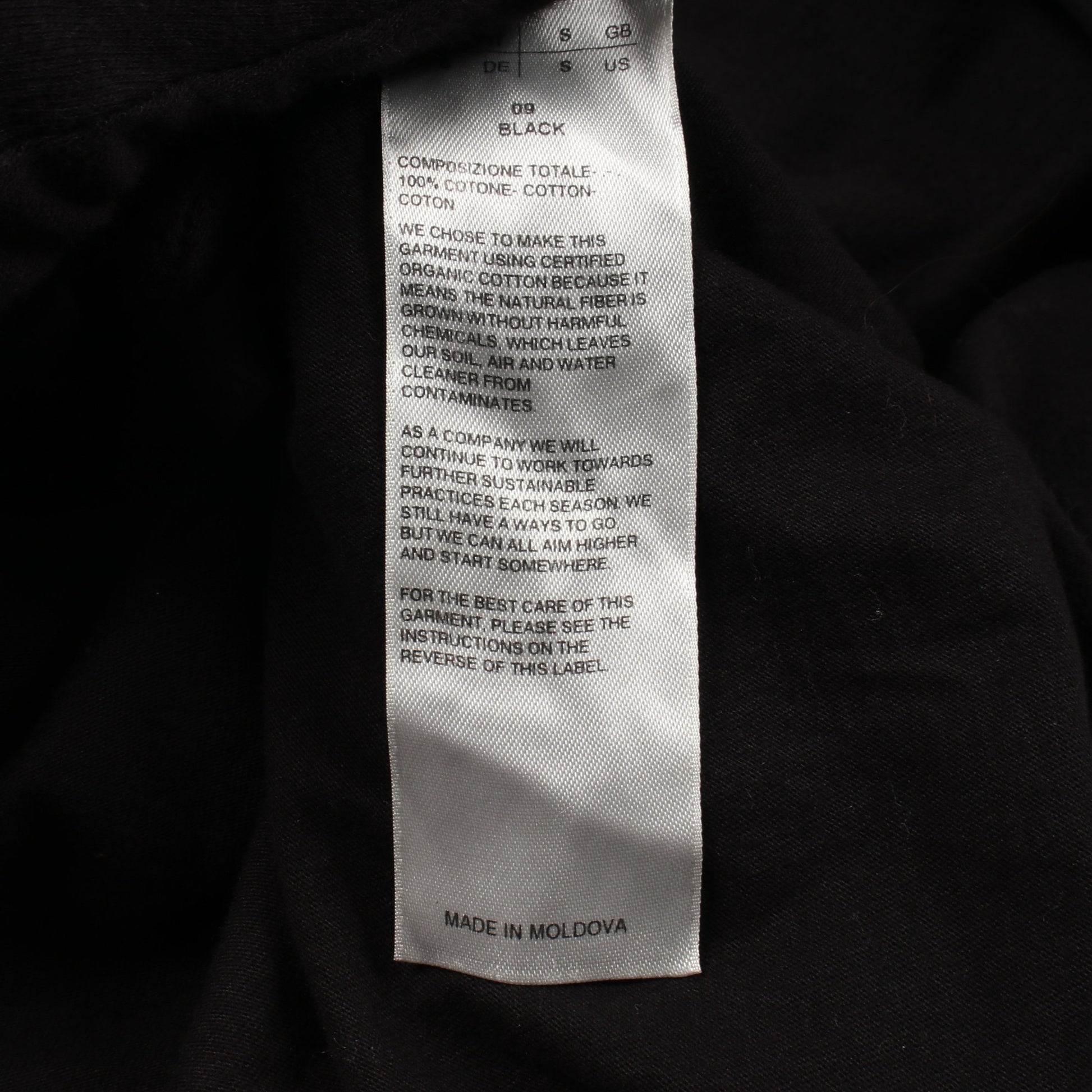 パーカー/スウェット プルオーバーパーカー コットン ブラック リックオウエンスダークシャドウ トップス Rick Owens DRKSHDW